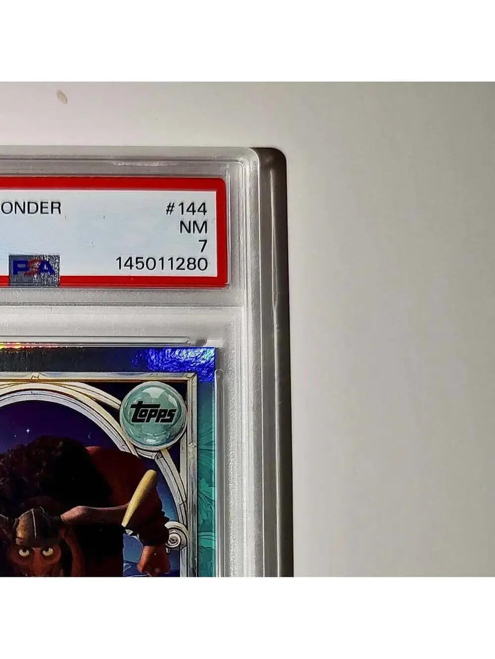 Vladimir 2025 Topps Disney Wonder #144 Diamond Card Tangled PSA 7